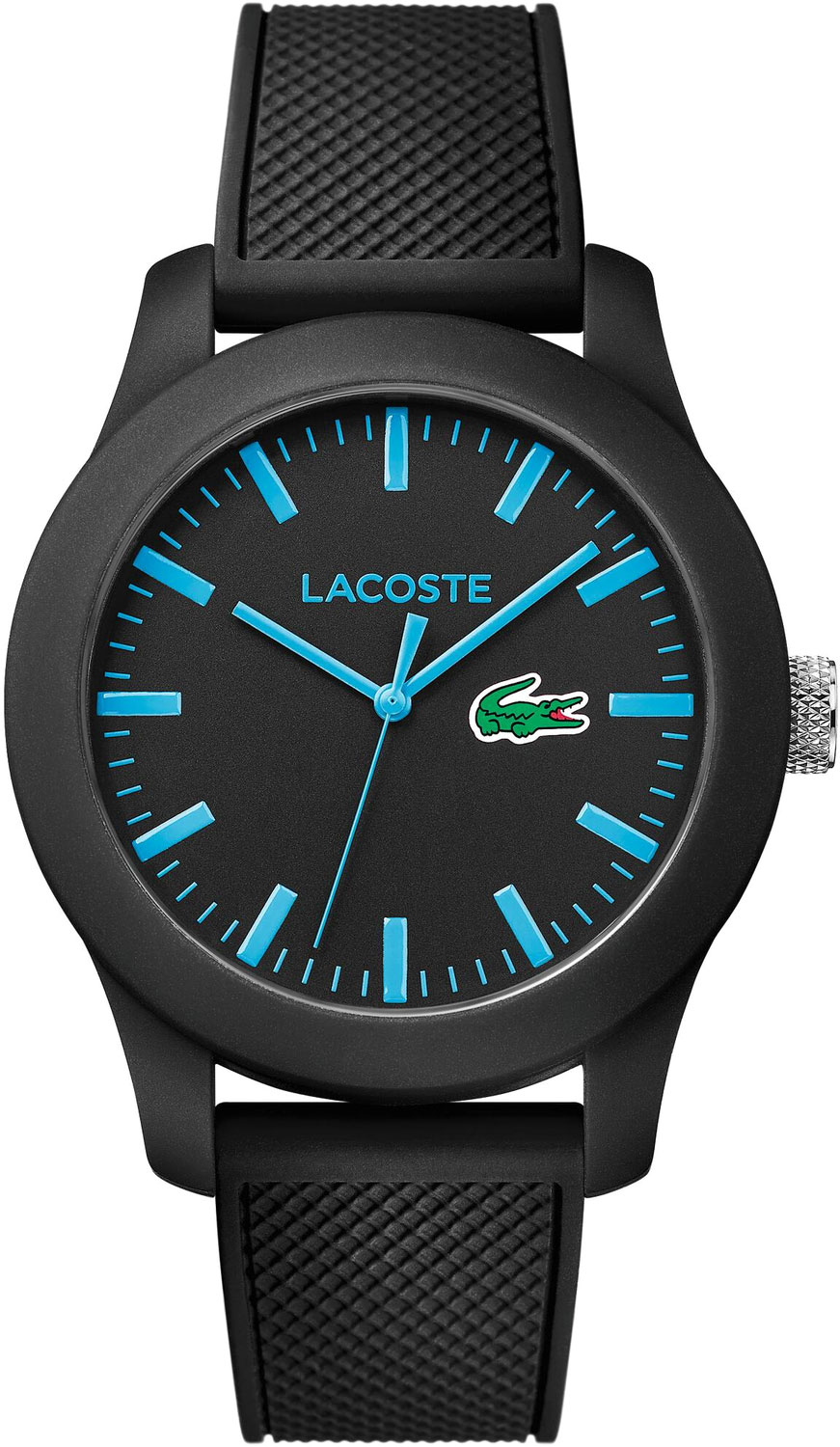 Lacoste Analog Silicon Black Dial Quartz LA 2010791.G