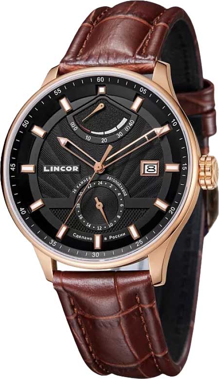 Российские механические наручные часы Lincor 1230S5L4-ucenka
