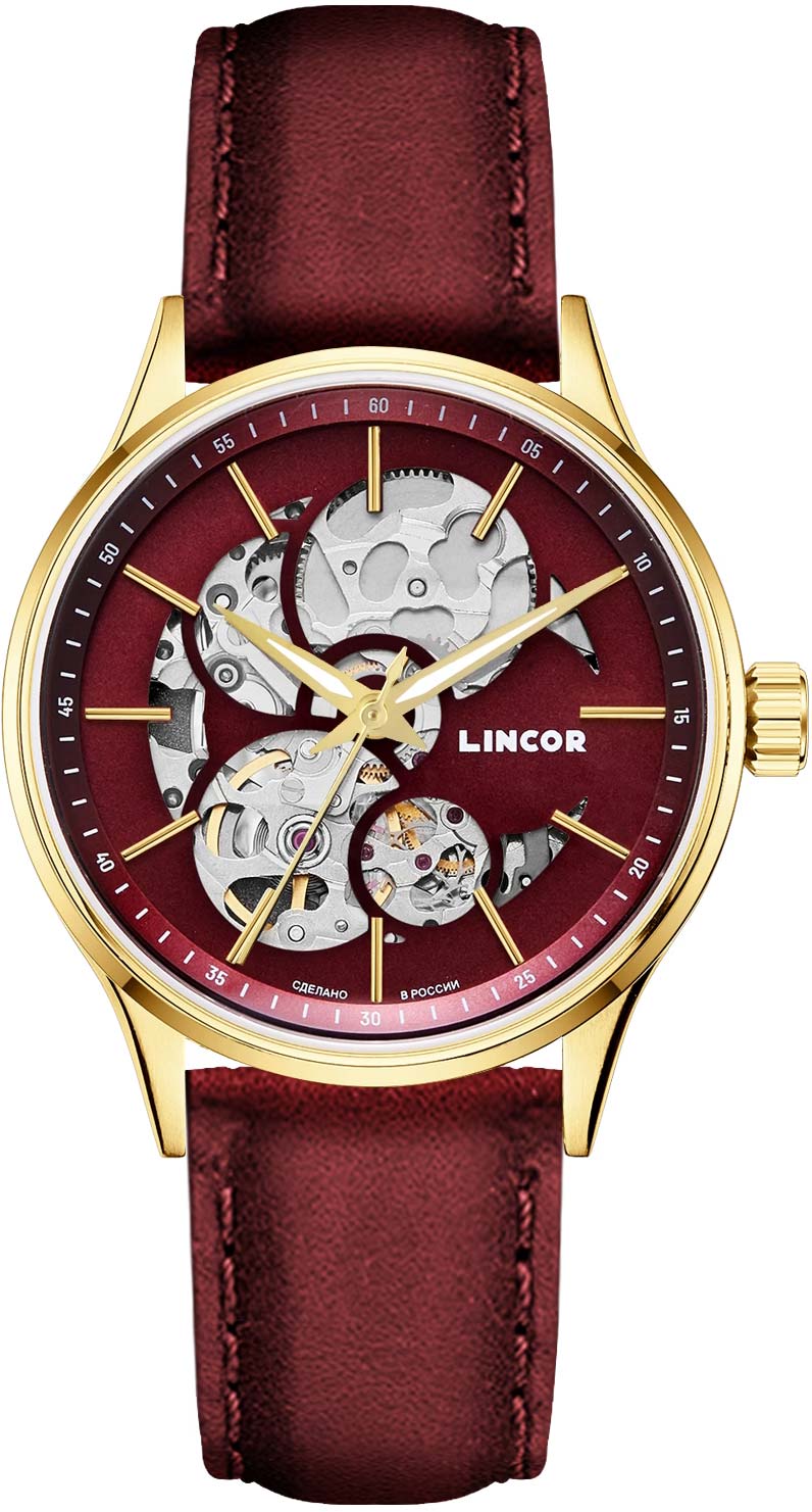 Российские механические наручные часы Lincor 4119L-4