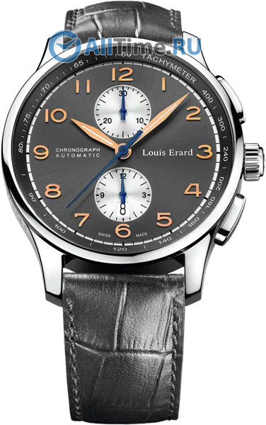 Швейцарские механические наручные часы Louis Erard L73228AA03 с хронографом
