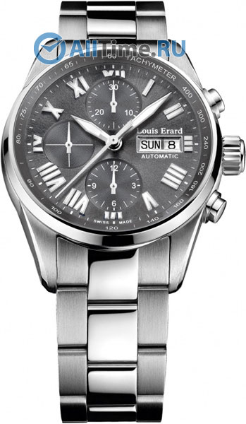 Швейцарские механические наручные часы Louis Erard L78102AA03M с хронографом