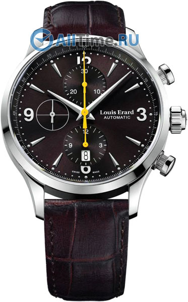 Швейцарские механические наручные часы Louis Erard L78225AA06 с хронографом