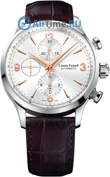 Швейцарские механические наручные часы Louis Erard L78225AA11 с хронографом