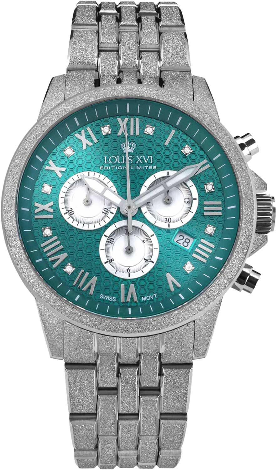 Швейцарские наручные часы Louis XVI Aramis-Frosted-2.0-3625 с хронографом