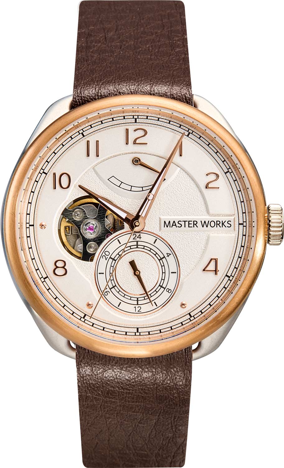 Японские механические наручные часы MASTER WORKS MW08SRS-FDBRO8