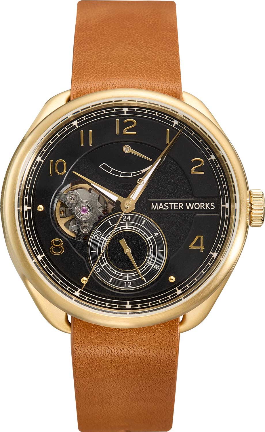 Японские механические наручные часы MASTER WORKS MW08YB-FDLBO8