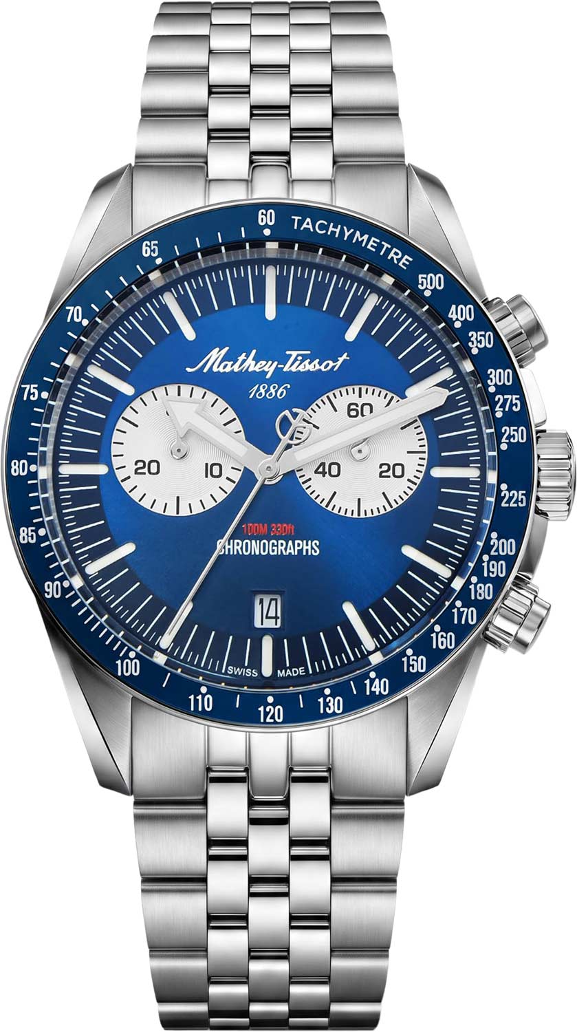 Швейцарские наручные часы Mathey-Tissot H196CHABU с хронографом