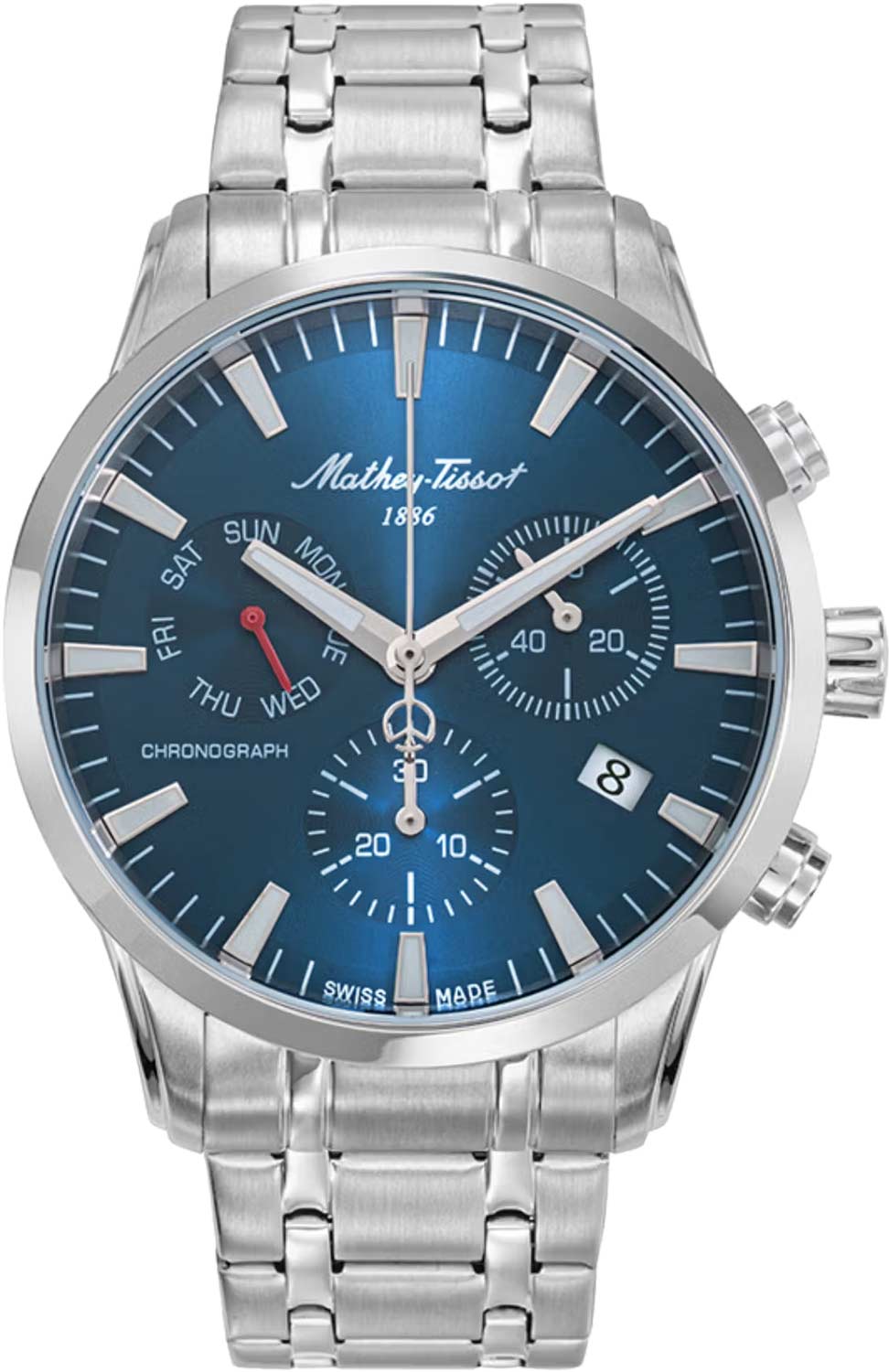 Швейцарские наручные часы Mathey-Tissot H197CHABU с хронографом