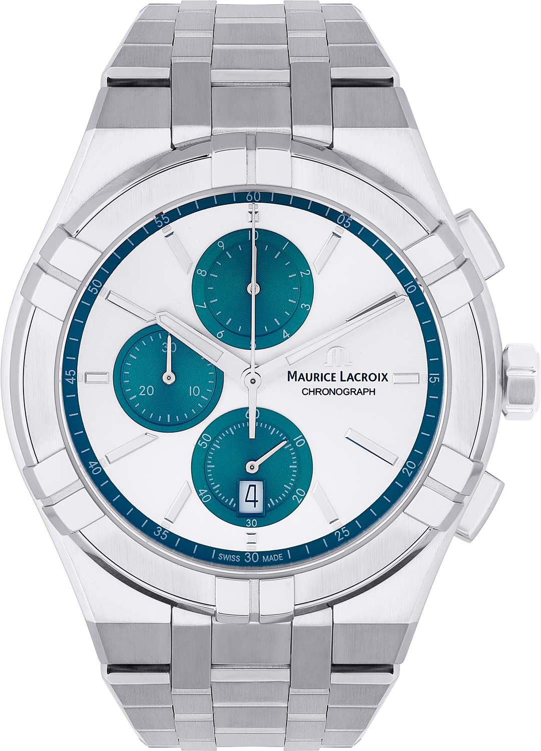 Швейцарские наручные часы Maurice Lacroix AI1118-SS002-130-1 с хронографом