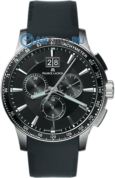 Швейцарские наручные часы Maurice Lacroix MI1098-SS041-330 с хронографом