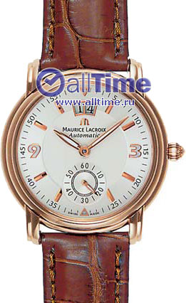 Швейцарские механические золотые наручные часы Maurice Lacroix MP6418-PG101-920