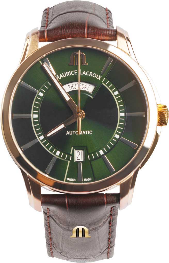Швейцарские механические наручные часы Maurice Lacroix PT6358-BRZ01-63E-3-ucenka