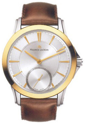 Швейцарские механические золотые наручные часы Maurice Lacroix PT7518-PS101-130