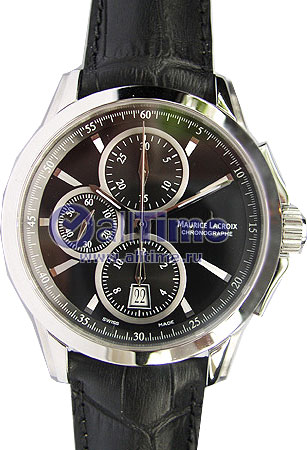 Швейцарские механические наручные часы Maurice Lacroix PT7548-SS001-330 с хронографом