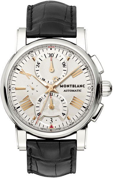 Швейцарские механические наручные часы Montblanc MB105856 с хронографом