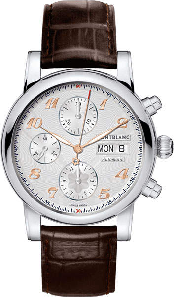 Швейцарские механические наручные часы Montblanc MB113847 с хронографом