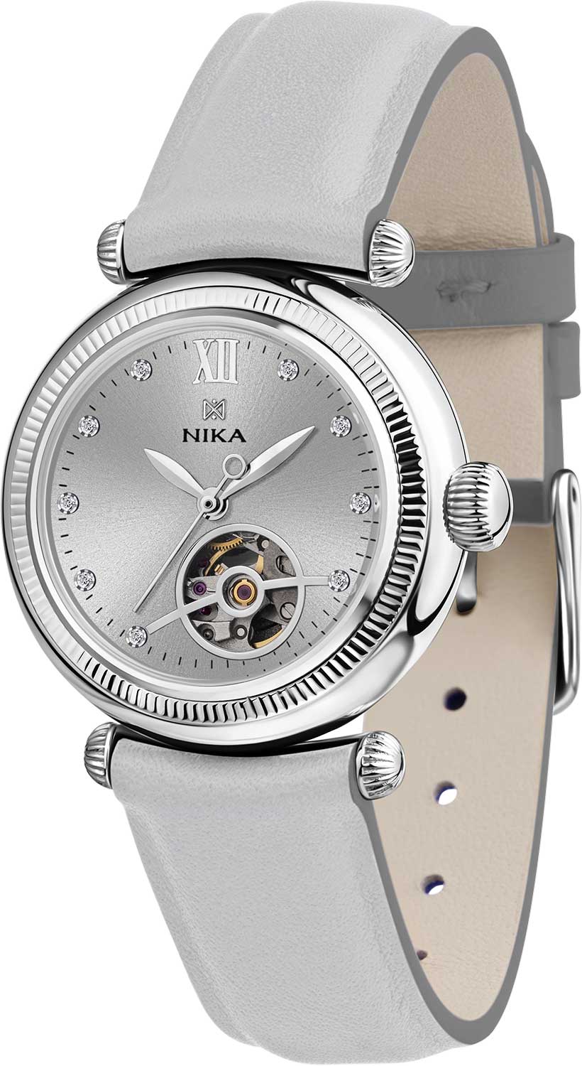 Российские механические серебряные наручные часы NIKA 1010.0.9.26A