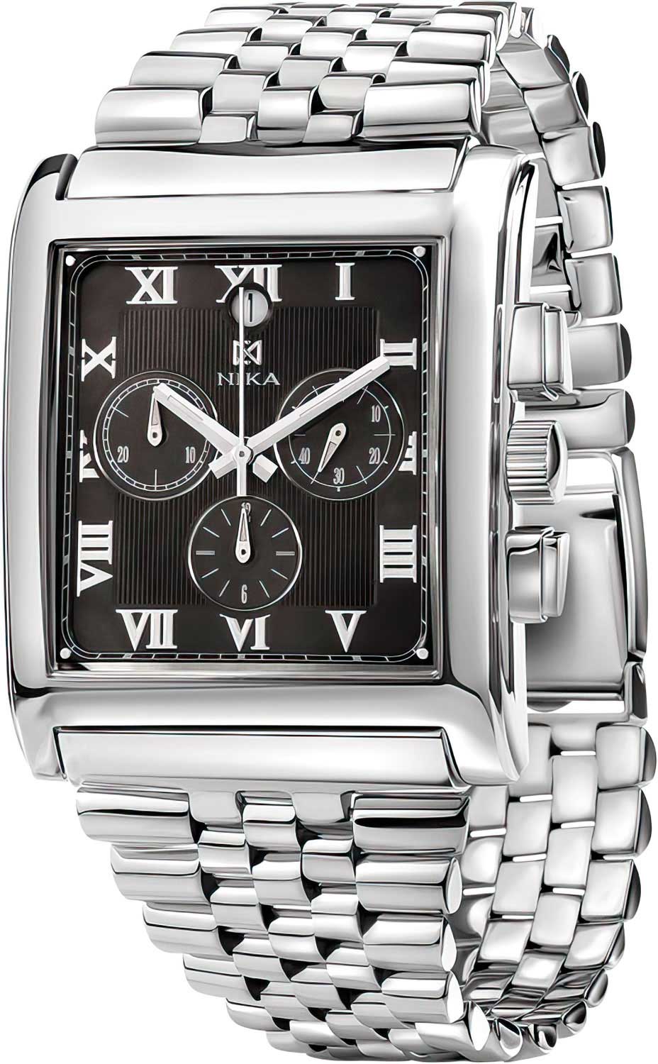 Российские серебряные наручные часы NIKA 1064.0.9.71H.01-ucenka с хронографом