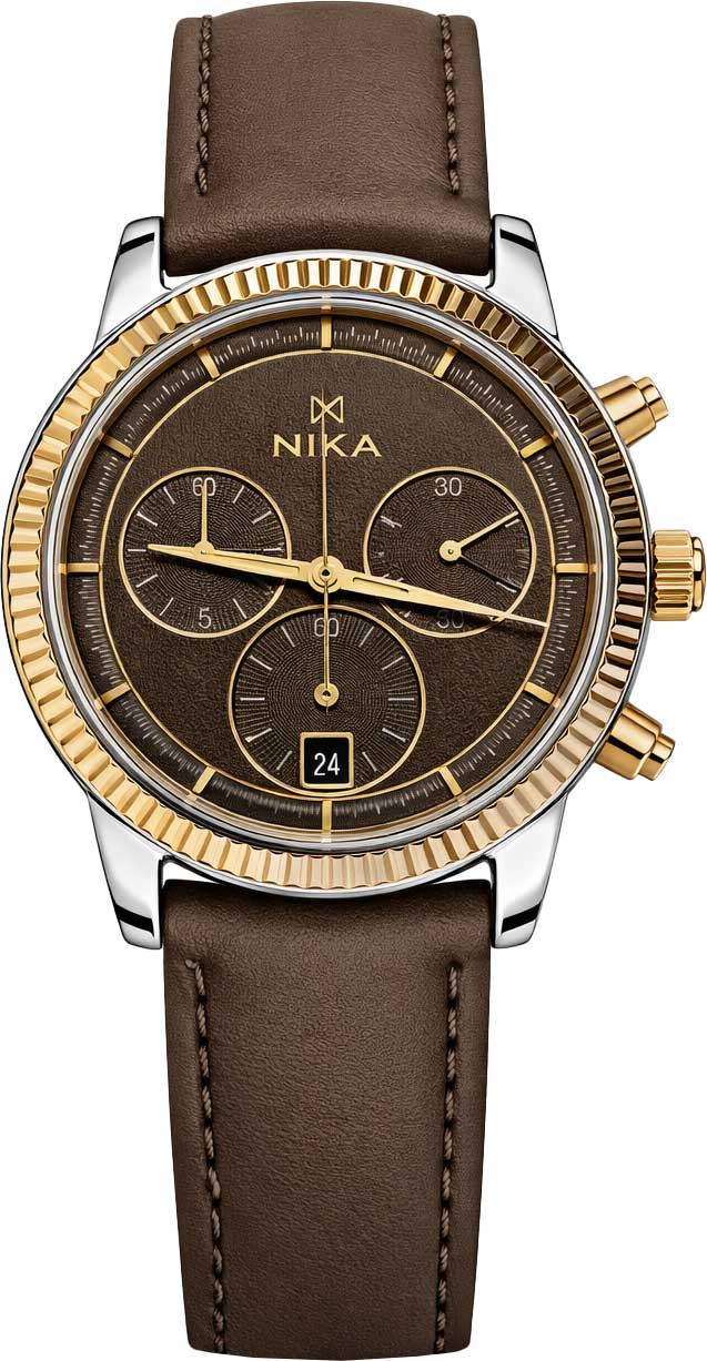 Российские серебряные наручные часы NIKA 1326.0.39.65A с хронографом