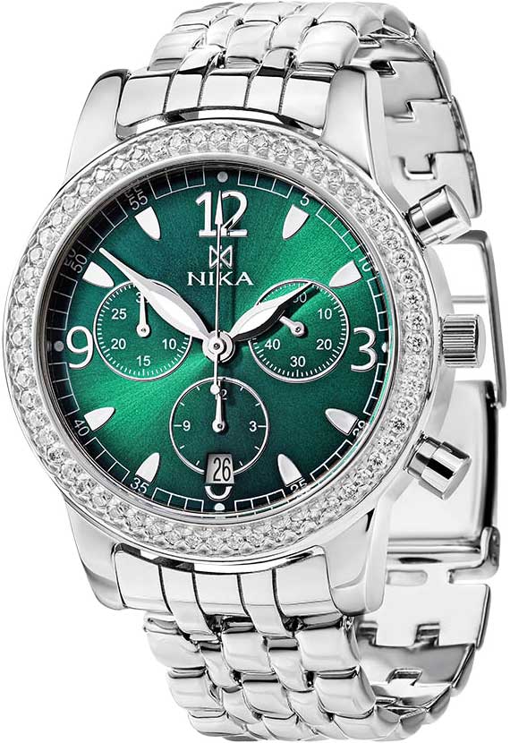 Российские серебряные наручные часы NIKA 1807.2.9.94H.6.150 с хронографом
