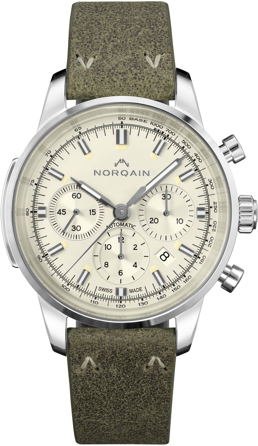 Швейцарские механические наручные часы NORQAIN N2200S22C/C221/20TRO.18S с хронографом
