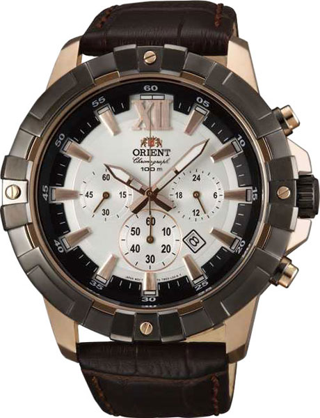 Японские наручные часы Orient TW03003W-ucenka с хронографом