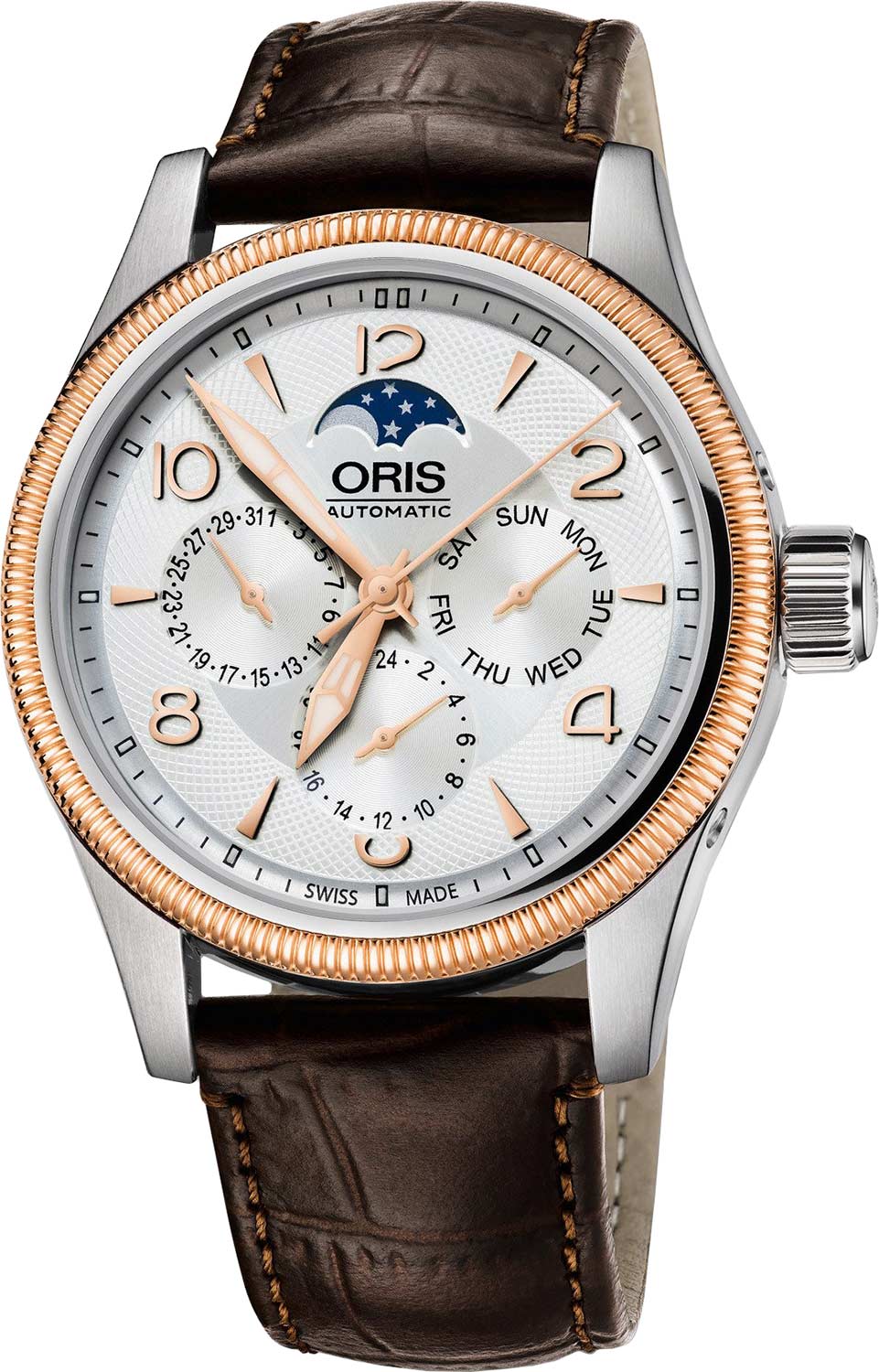Швейцарские механические наручные часы Oris 582-7678-43-61LS