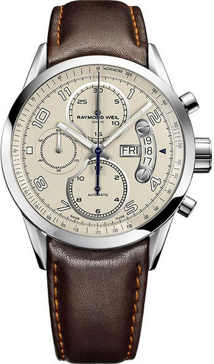 Швейцарские механические наручные часы Raymond Weil 7730-STC-05650 с хронографом
