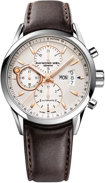 Швейцарские механические наручные часы Raymond Weil 7730-STC-65025 с хронографом