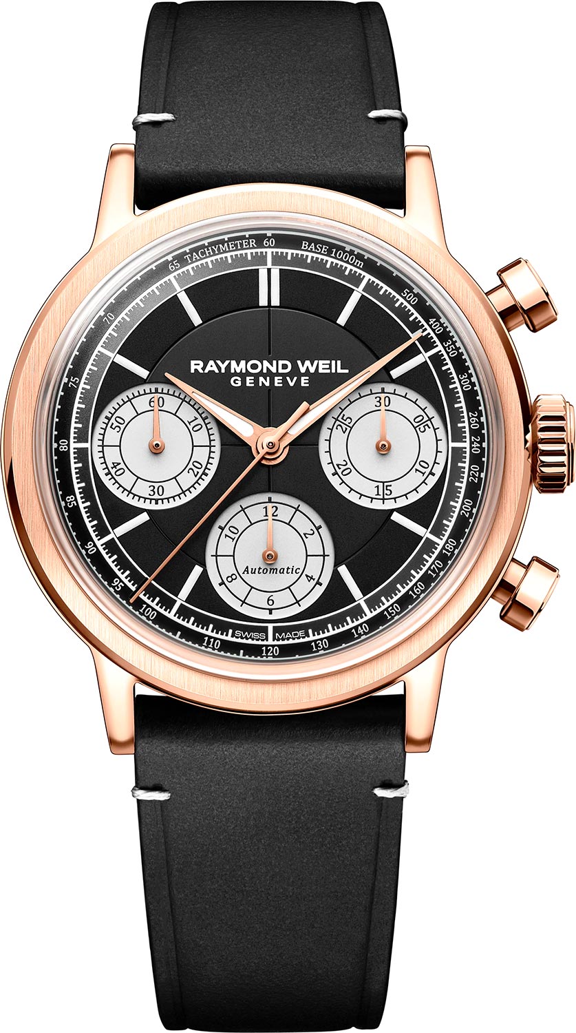 Швейцарские механические наручные часы Raymond Weil 7765-PC5-20631 с хронографом