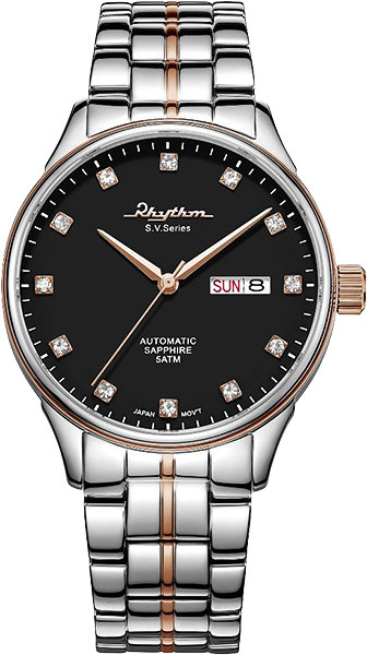 Японские механические наручные часы Rhythm AS1612S10