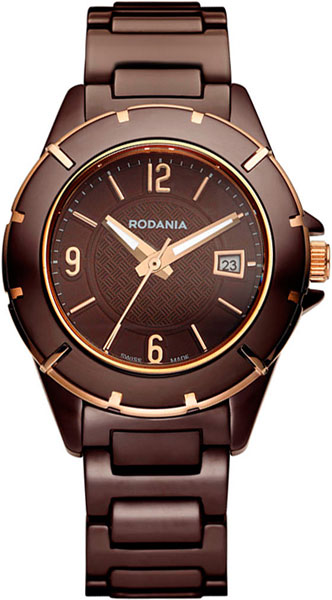 Швейцарские керамические наручные часы Rodania RD-2508545