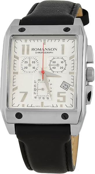 Наручные часы Romanson TL3217HMD(WH)BK с хронографом