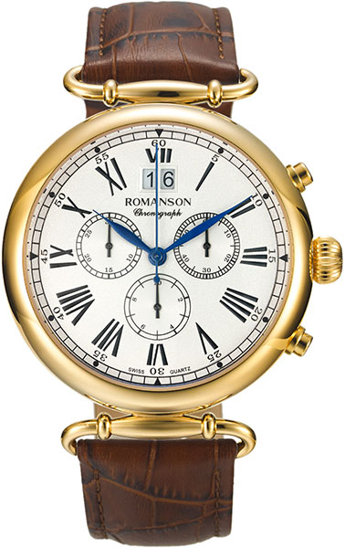 Наручные часы Romanson TL7A13HMG(WH) с хронографом