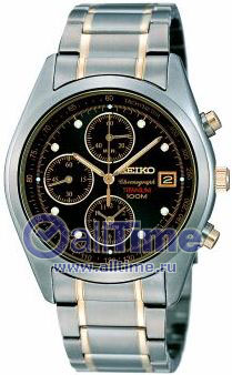 Японские титановые наручные часы Seiko SNA559P1 с хронографом