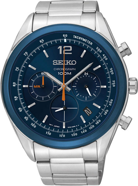 Японские наручные часы Seiko SSB091P1 с хронографом