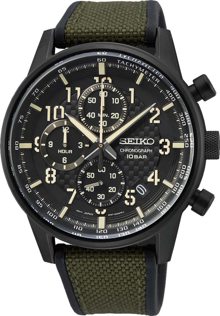 Японские наручные часы Seiko SSB373P1 с хронографом