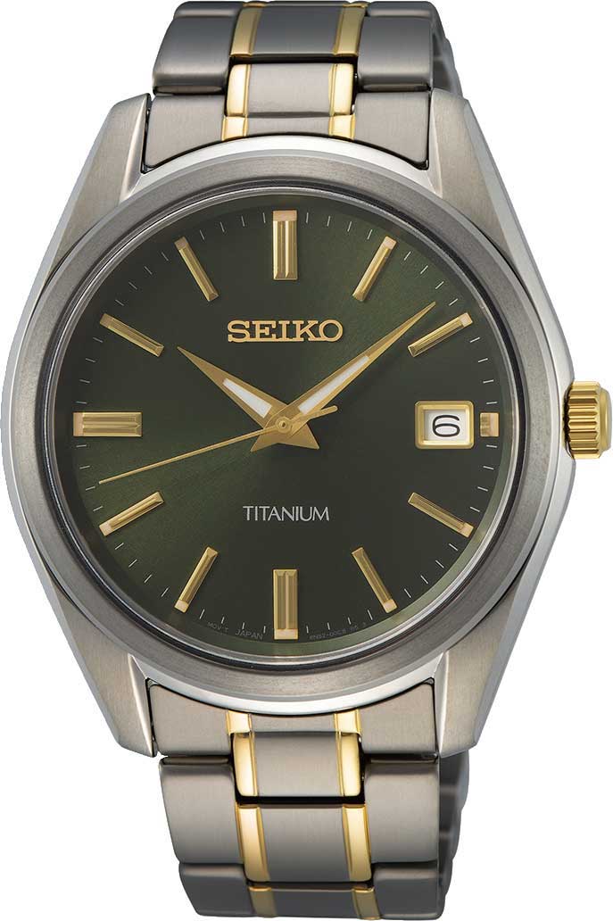 Японские титановые наручные часы Seiko SUR377-ucenka