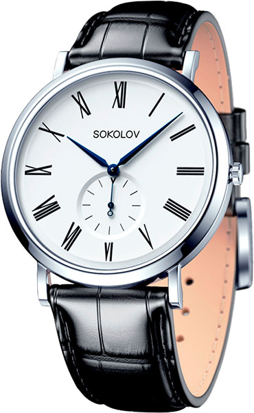 Российские серебряные наручные часы SOKOLOV 151.30.00.000.01.01.3