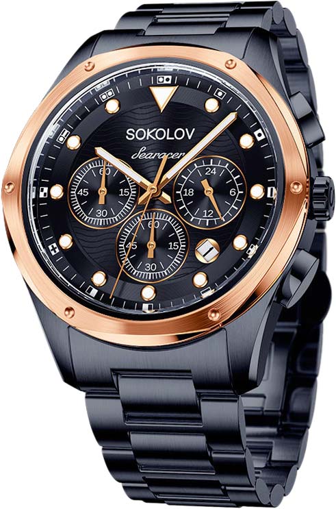 Российские наручные часы SOKOLOV 320.80.00.000.08.03.3 с хронографом