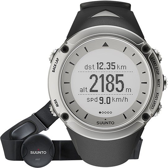 Спортивные наручные часы Suunto ambit-silver-hr с хронографом