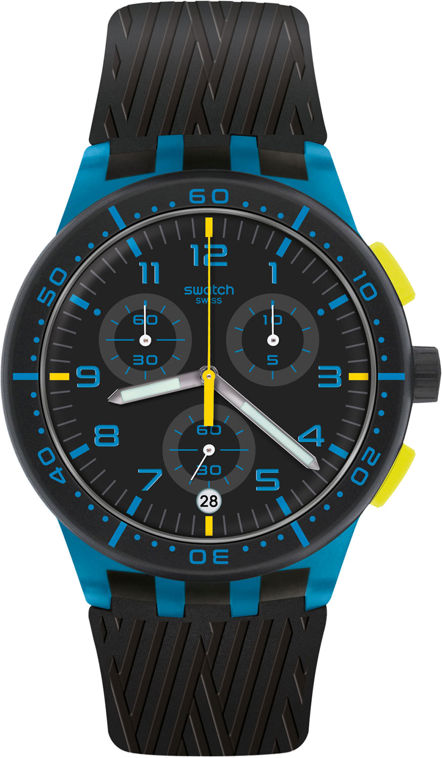Швейцарские наручные часы Swatch SUSS402 с хронографом