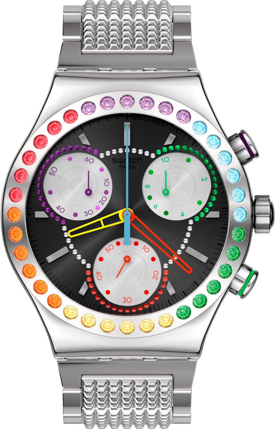 Швейцарские наручные часы Swatch YVS100G с хронографом