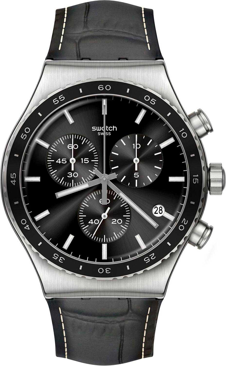 Швейцарские наручные часы Swatch YVS495-ucenka с хронографом
