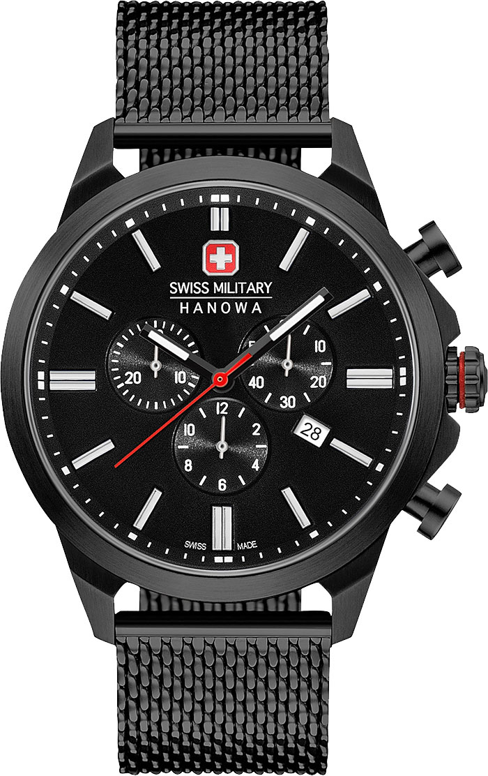 Швейцарские наручные часы Swiss Military Hanowa 06-3332.13.007 с хронографом