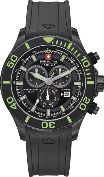 Швейцарские наручные часы Swiss Military Hanowa 06-4226.13.007 с хронографом