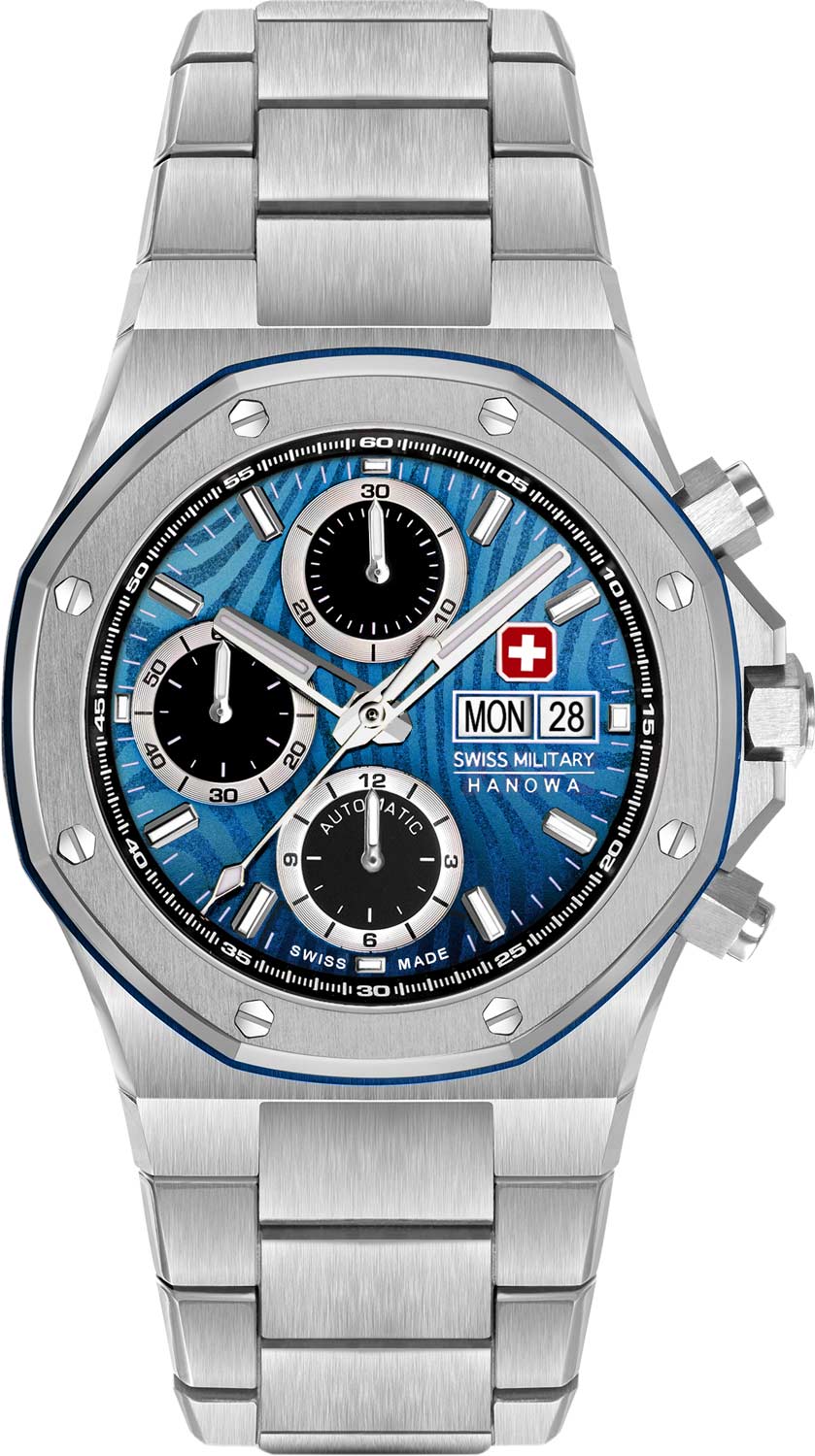 Швейцарские механические наручные часы Swiss Military Hanowa SMWGL0007001 с хронографом