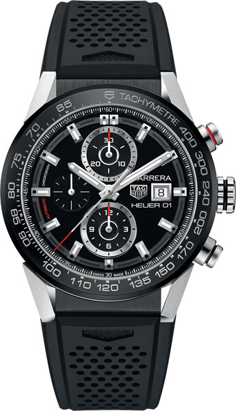 Швейцарские механические наручные часы TAG Heuer Carrera CAR201Z.FT6046 с хронографом