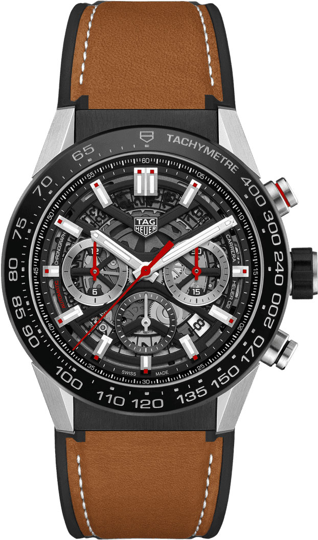 Швейцарские механические наручные часы TAG Heuer Carrera CBG2A10.FT6169 с хронографом