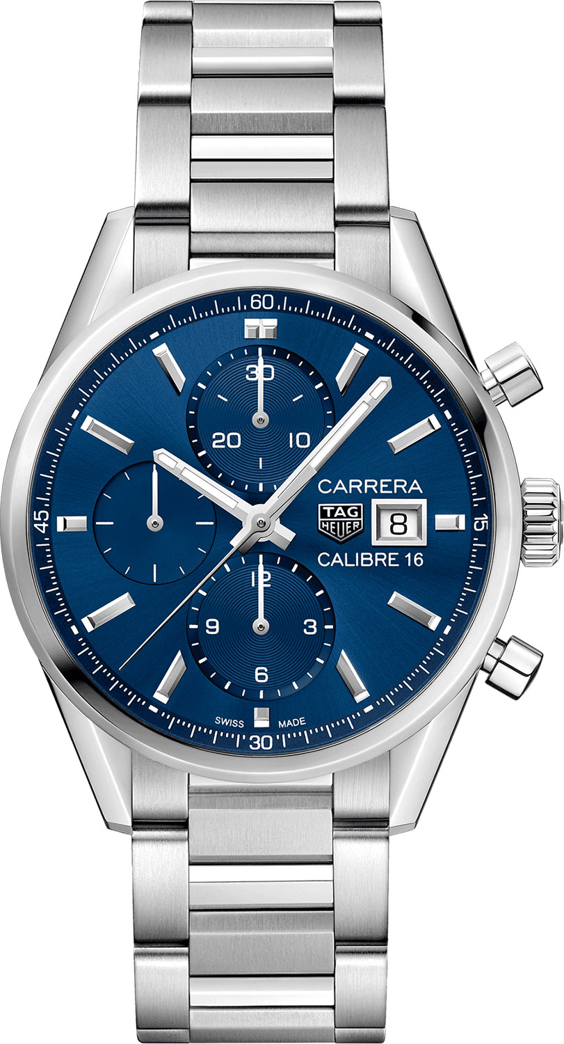 Швейцарские механические наручные часы TAG Heuer Carrera CBK2112.BA0715 с хронографом